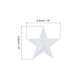 thumbnail image 2 of Pequeño 5Estrellas Termoadhesivos Parches Bordado Coser Parches Apliques Prenda Adornos para Ropa Reparación Mochila Zapatos Decoración Blanco Paquete de 30, 2 of 6