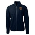 thumbnail image 2 of Men's-Cutter & Buck  Navy Real Salt Lake Big & Tall Cascade Eco Sherpa Fleece Full-Zip Jacket, 2 of 3