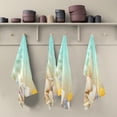 thumbnail image 5 of Dreamtimes Seashells and Sea Starfishes Kitchen Towels Set of 4 Dishcloths Hand Towels Tea Towels Ultra Absorbent for Cleaning Washing Drying Dishes Tableware 28'' x 18'', 5 of 7