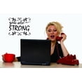 thumbnail image 1 of Vinyl Wall Decal Sticker : You Are Strong Home Decor Picture Art 14 x 28 Inches, 1 of 1
