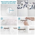 thumbnail image 4 of No Hook Shower Curtain, Blue Beige Coastal Shower Curtains for Bathroom with See Through Top Window, Beach Starfish Summer Eucalyptus Retro Waterproof & Washable Bath Curtain Narrow 54"x78", 4 of 9
