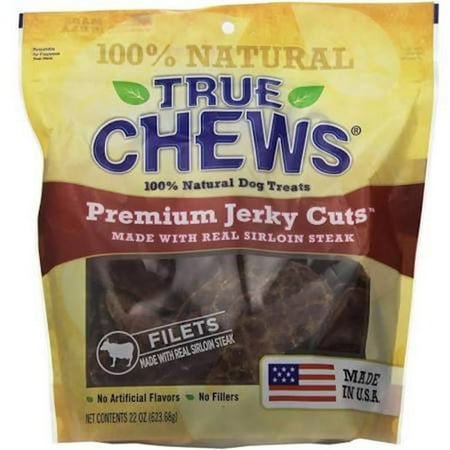 UPC: 0031400076333 | True Chews Premium Jerky Cuts with Real Sirloin Steak Dog Treats 22-Ounce Bag