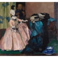 thumbnail image 2 of Leo Putz 13x12 Black Ornate Wood Framed Double Matted Museum Art Print Titled: White Doll (1908), 2 of 5