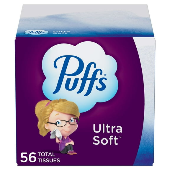 Ultra Soft Facial Tissue, 2-Ply, White, 56 Sheets/box | Bundle of 5 Boxes