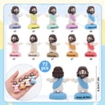 thumbnail image 3 of 72pcs Mini Jesus Figurine Macaron Colors Multi-Color Base Set, Christian Holiday Decorations, Funny Social Media Challenge Game Prop, Ideal Gift for Church & Party, 3 of 8