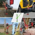 thumbnail image 7 of Shininglove 33" Farm Jack 3-Ton Ratcheting High Lift Jack – 6,600 Lbs Capacity (Green), 7 of 7