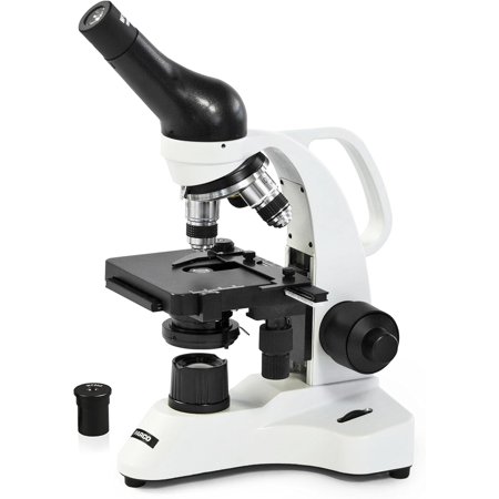 Parco Scientific 3050-100-LED-E2 Monocular Microscope, 40–2000X Magnification, LED Illumination with Light Intensity Control,1.25 N.A Abbe Condenser,Coaxial Coarse & Fine Focus