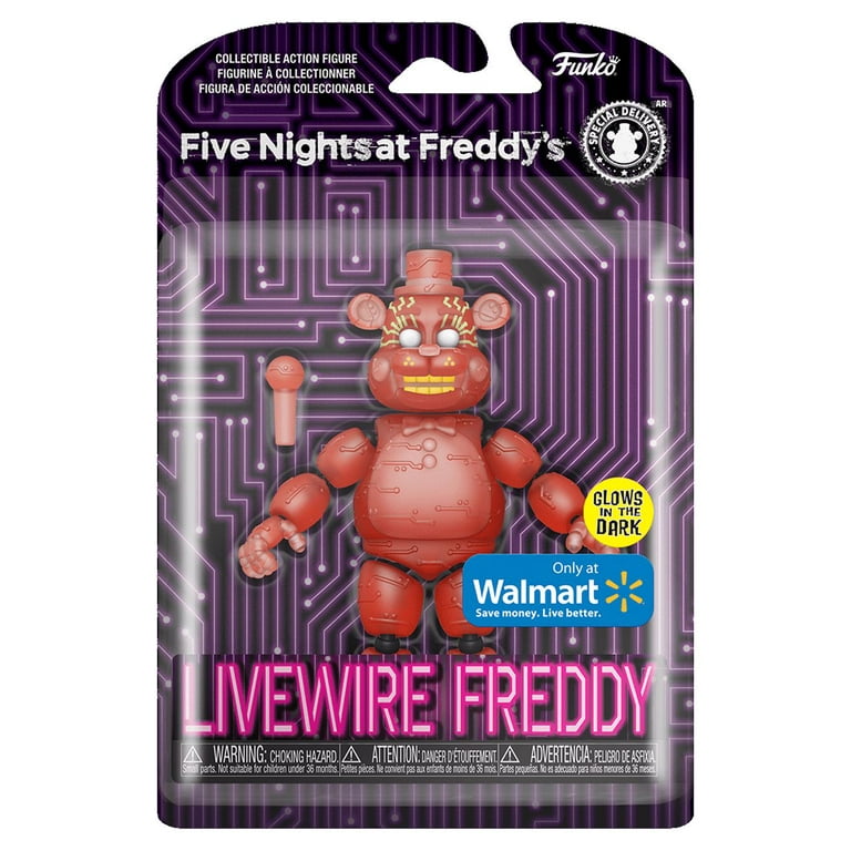 Action Figure: Five Nights at Freddy's - Freddy (Orange Glow) (Walmart  Exclusive)