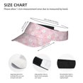 thumbnail image 3 of Kdxio Easter Cute Rabbit Print Sun Visor Hat Golf Visor Adjustable Velcro Outdoor Sports Cap for Men Women, 3 of 7