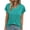 Lake Green, variant on V Neck T-Shirts for Womens Side Split Short Sleeve Shirts Loose Fit Tee Dressy Casual Women Tops