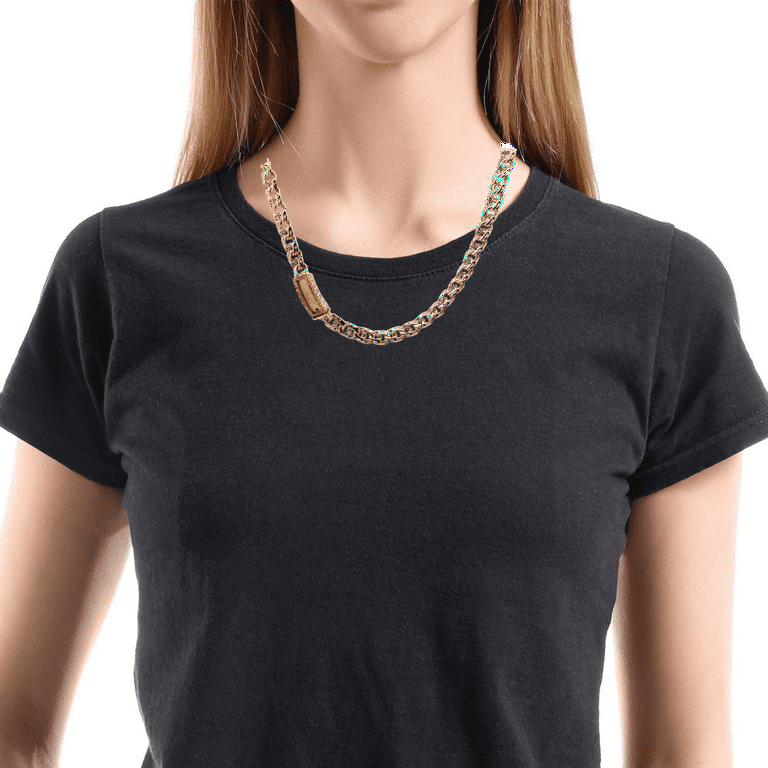 Lightweight Long Link Necklace Gold