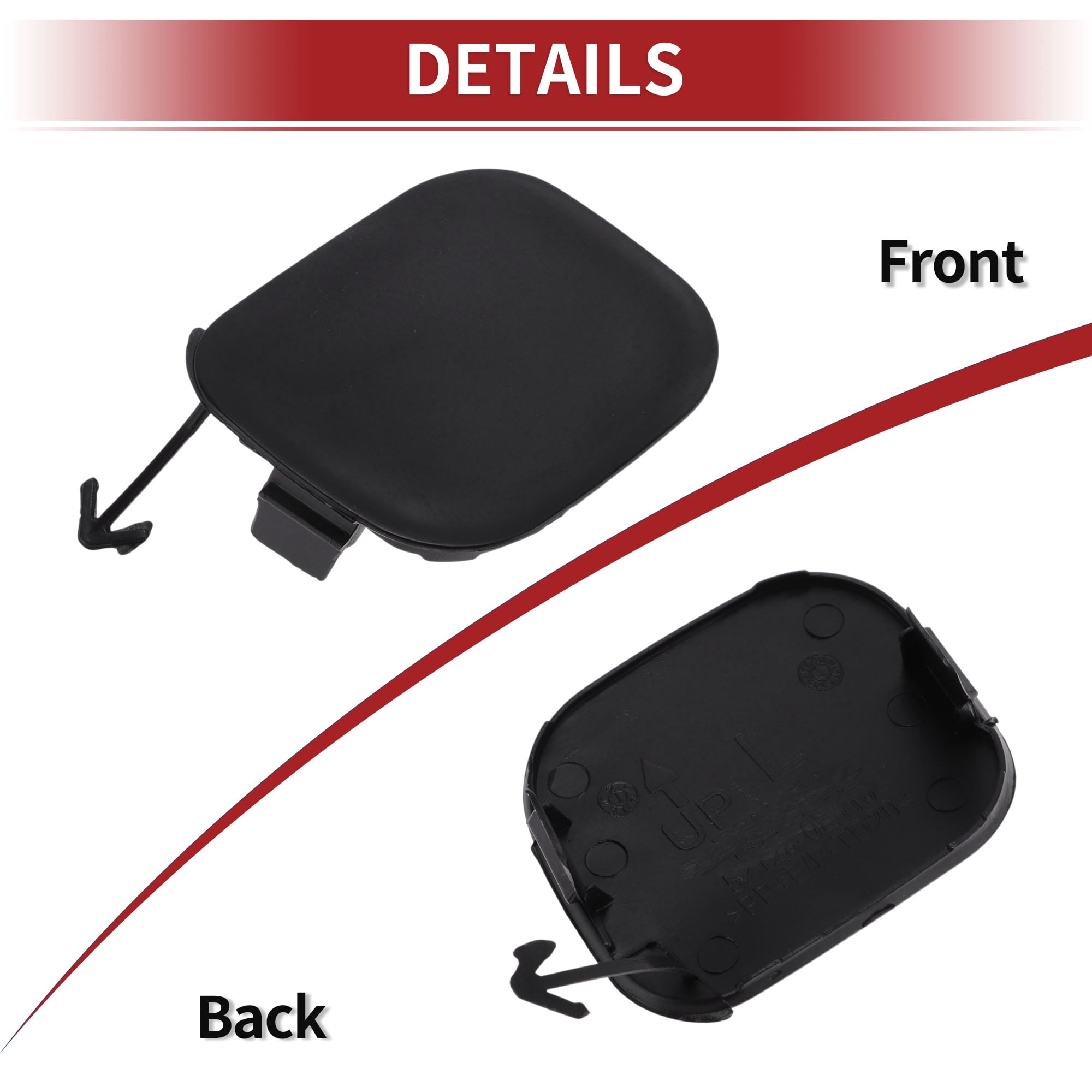Unique Bargains Tow Hook Car Cover for Toyota Highlander 2014-2016 Black