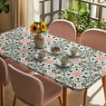 thumbnail image 3 of Boho Flowers Table Cloths for 3 Foot Rectangle Tables, Farmhouse Abstract Geometric Patterned Patio Waterproof Elastic Fitted Tablecloths, Washable Rectangular Table Cover for Camping, 3 of 8
