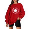 thumbnail image 1 of Gibobby Sudaderas para Mujer Sudadera Deportiva con Capucha Sudadera para Mujer(Rojo,XG), 1 of 3
