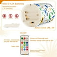thumbnail image 5 of Yayeee Flameless Candles with Remote Flickering Battery Operated Multi Color Changing, Blue Simple Shapes, 5 of 7
