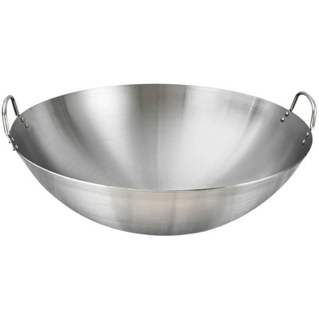 

NUOLUX Frying Pan Traditional Wok Chinese Wok Pan Dual Handles Wok Stir-fry Pan