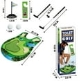 thumbnail image 2 of Olilia Toilet Golf Game, Funny Toilet Set Gag Gift for Men, Cool White Elephant Gift for Adults, Hilarious Prank Birthday Gift Idea Present for Golfer, Husband, Dad, Brother and Boyfriend, 2 of 6
