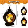 thumbnail image 3 of ​Halloween LED Flickering Candle Decor Battery Operated Flameless Wind Lamp Tabletop Ornament For Halloween Indoor Decor, 3 of 7