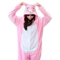 thumbnail image 3 of Pijamas de dibujos animados de cebra para hombres y mujeres, Disfraces de Halloween, Kigurumi, monos de felpa, Mono, 3 of 5