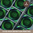 thumbnail image 6 of 3drose, Northern Lights Aurora Borealis Mandala Abstract Art, Set of 8 Ceramic Tile Coasters, 6 of 7