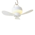 thumbnail image 2 of Portable Ceiling Fan with Light, Rechargeable Quiet Fan with Remote Control for Bedroom Bathroom Camping And Dorm Rooms, 2 of 8