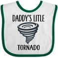 thumbnail image 3 of Inktastic Daddys Little Tornado Boys Boys Baby Bib, 3 of 4