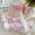 thumbnail image 2 of Daznico Socks for Women - Women Socks Bow Crew Socks Lolita Dress Breathable Soft Girls Socks, 2 of 5