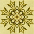 thumbnail image 1 of Ahgly Company Machine Washable Indoor Square Transitional Dark Golden Rod Brown Area Rugs, 7' Square, 1 of 1