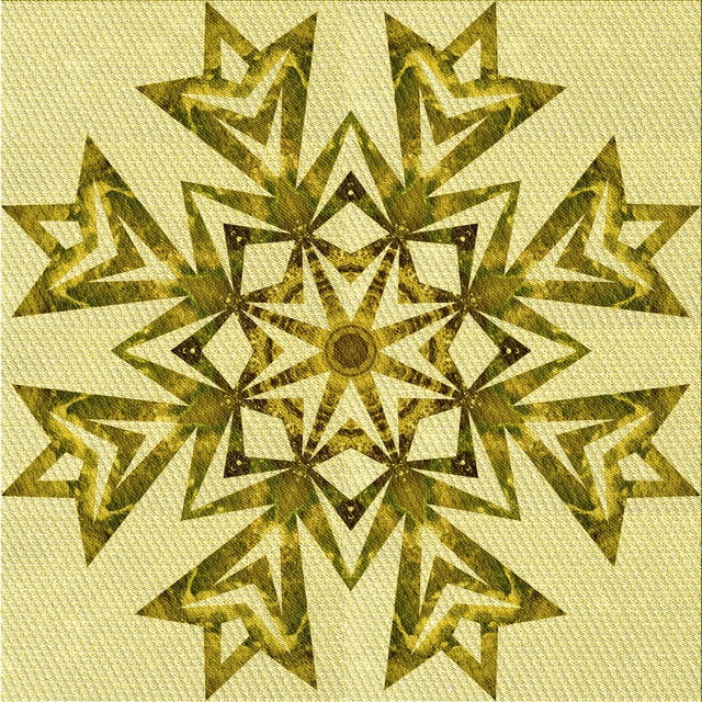 Ahgly Company Machine Washable Indoor Square Transitional Dark Golden Rod Brown Area Rugs, 4' Square