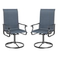 thumbnail image 4 of POTEBAN Textilene High Back Outdoor Dining Chair - Set of 2, Navy Blue, 4 of 9