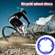 thumbnail image 5 of Chainset de bicicleta Bicicleta redonda Cadena de bicicleta Rueda Reemplazable Aleación de aluminio Anti-gota Ligero Ligero Ciclismo Diente Placa Individual Azul 36T Inevent OD003273-11, 5 of 7