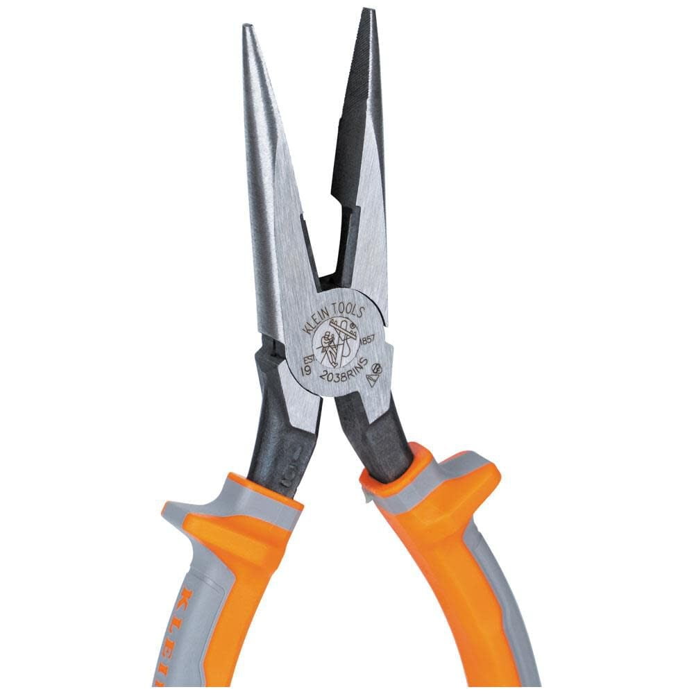 Klein Tools 2038RINS Insulated Long Nose Side-Cutting Pliers