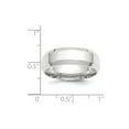 thumbnail image 4 of Solid 10k White Gold 7mm Bevel Edge Comfort Fit Men's Wedding Band Ring Size 11.5, 4 of 5