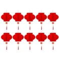 thumbnail image 2 of Lámpara Linterna de panal rojo de 10 piezas y borla de bendición Ehuebsd de personaje chino papel impermeable de 1645cm para decoración de Festival de Primavera de Año Nuev, 2 of 9