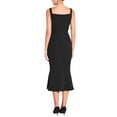 thumbnail image 3 of INSPIRE CHIC Women's Ruffled Elegant Sweetheart Neck Sleeveless Midi Fishtail Dress 2XL Black, 3 of 5