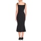 thumbnail image 3 of Vestido midi de cola de pez sin mangas con escote corazón elegante y con volantes para mujer Inspire Chic 2XL negro, 3 of 5