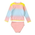 thumbnail image 2 of Gyratedream Toddler Baby Girls Long Sleeve Seahorse Rashguard Bikini Two Piece Bathing Suit Swimsuit, 2 of 6