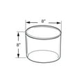 thumbnail image 2 of Clear Acrylic Cylinder Display, Plastic Round Container and Riser, 8"W x 8"H, 2 of 3