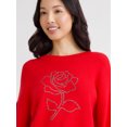 thumbnail image 2 of Madden NYC Women's Cropped Sweater, Midweight, Sizes XXS-XXL, 2 of 5