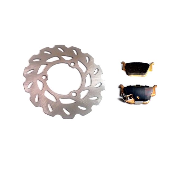 Rear Brake Rotor & Pads for Honda TRX450R & TRX450ER 2x4 2004-2014, Optimal Braking