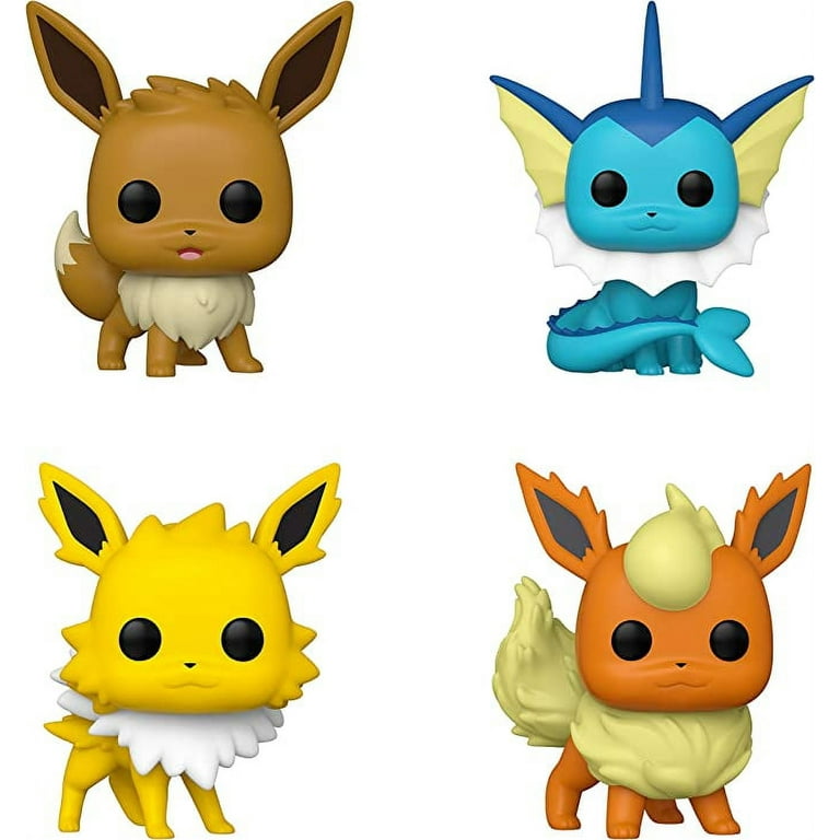 Funko Pop! Pokemon - Ultimate 4-Pack Eevee, Vaporeon, Jolteon