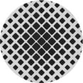 thumbnail image 1 of Ahgly Company Machine Washable Indoor Round Transitional Dark Gray Black Area Rugs, 7' Round, 1 of 7