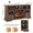 Reclaimed Barnwood 05, variant on 60 Inch Electric Fireplace Entertainment Center with Door Sensor - Dark Oak for TV Stand Up to 70 Inch, Large Storage Cabinet for Living Room