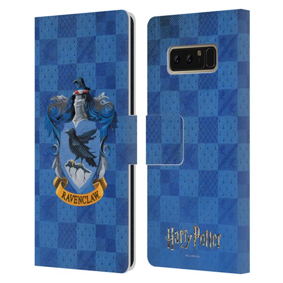 Head Case Designs Officially Licensed Harry Potter Prisoner Of Azkaban I Ravenclaw Crest Leather Book Wallet Case Cover Compatible with Samsung Samsung Galaxy Note8 / Note 8