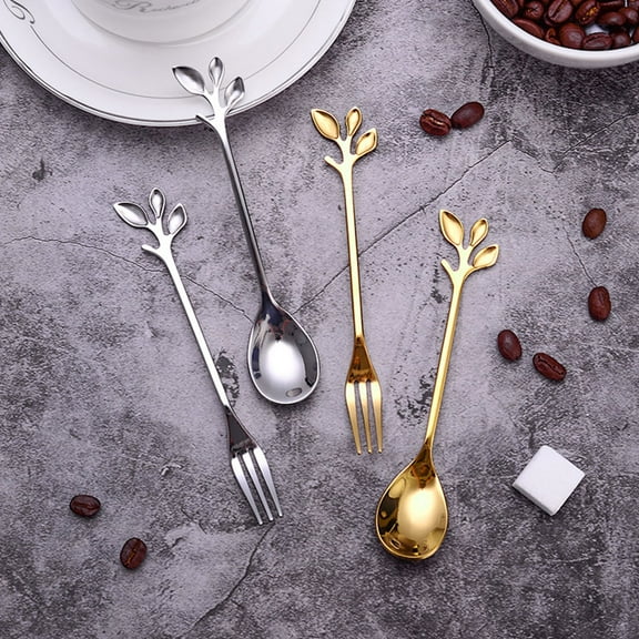 TEHAUX Mixing Spoons Golden for Kitchenware 12Pcs 4.76X0.43in