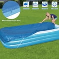 thumbnail image 4 of Swimming Pool Cover Rectangle Inflatable Pool Dust Cover Above Ground Pool Covers Dustproof Outdoor Pools Protector Swimming Pool Accessories for Indoor Outdoor Garden Paddling, 4 of 11