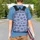 thumbnail image 4 of Easygdp Blue And White Flowers Mochila Ligera de 15 Pulgadas para Estudiantes, Mochila Cómoda para la Escuela y Viajes, Correas Ajustables, 4 of 6