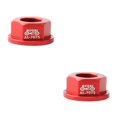 thumbnail image 1 of Greeniant Bloqueo de bicicletas para niños Ruedas traseras delanteras M8 Tuerca de cubo Aleación de aluminio Reemplazo Tuercas de husillo Rojo 2piezas, 1 of 6