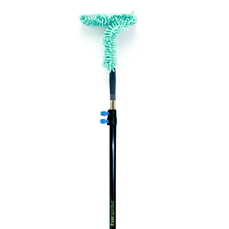 20 Foot Duster EVERSPROUT 5-to-14 Foot Flexible Microfiber Ceiling & Fan Duster (20+ Ft. Reach) | Bendable to Clean Any Fan Blade | Removable & Washable Brush Head | 3-Stage Lightweight Aluminum Extension Pole ()