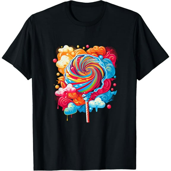 Sugar Rush: Cute Colorful Lollipop Graphic Novelty T-Shirt